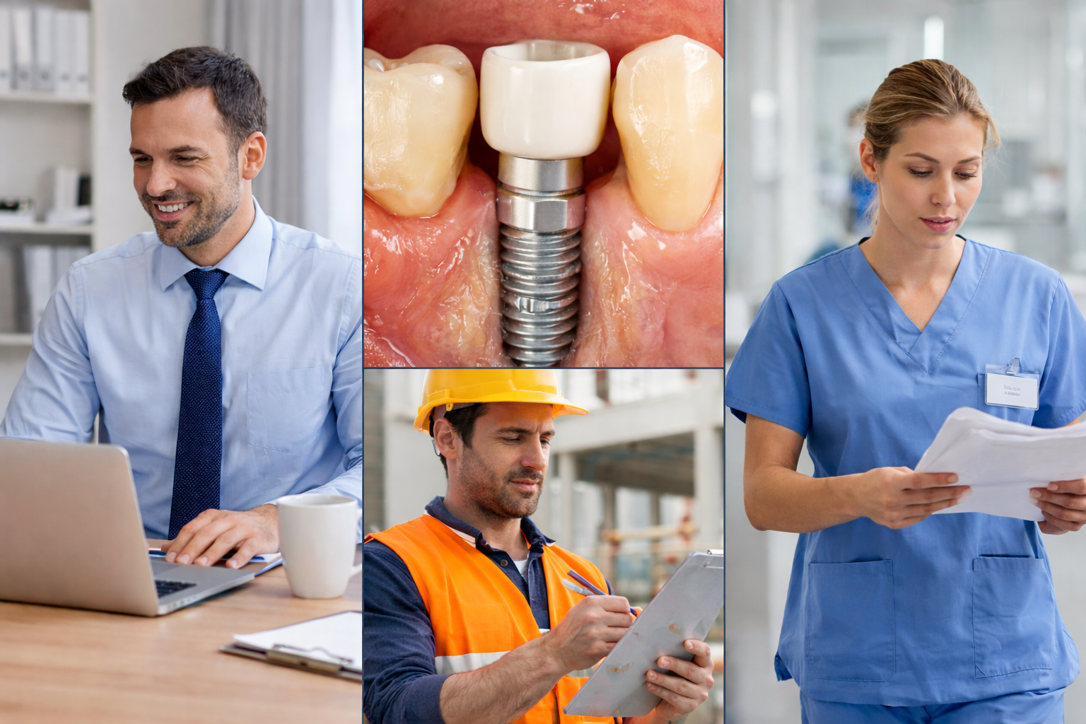 volver al trabajo tras un implante dental