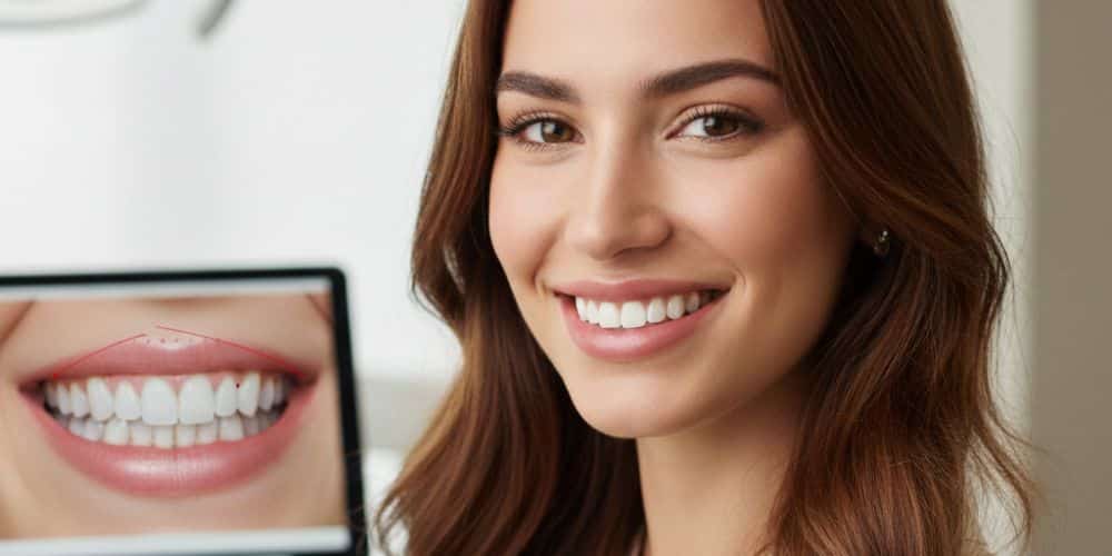 línea de la sonrisa